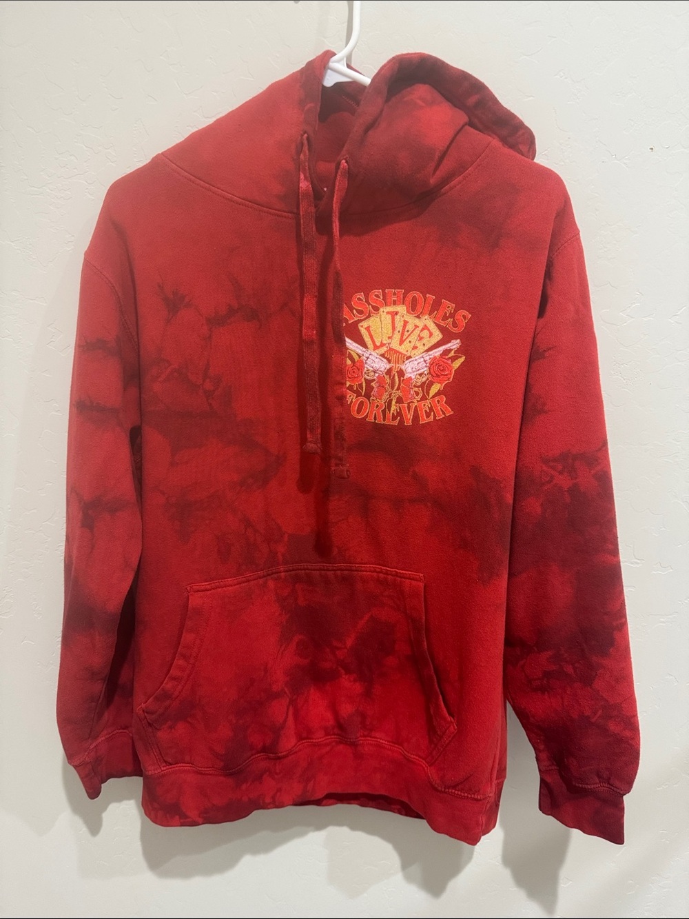 Assholes Live Forever Tye Dye Hoodie